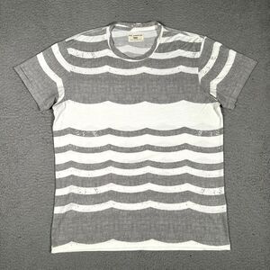Sol Angeles Shirt Mens XL White Striped Casual Preppy Stretch‎ Adult Made in USA